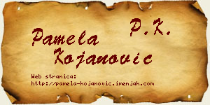 Pamela Kojanović vizit kartica